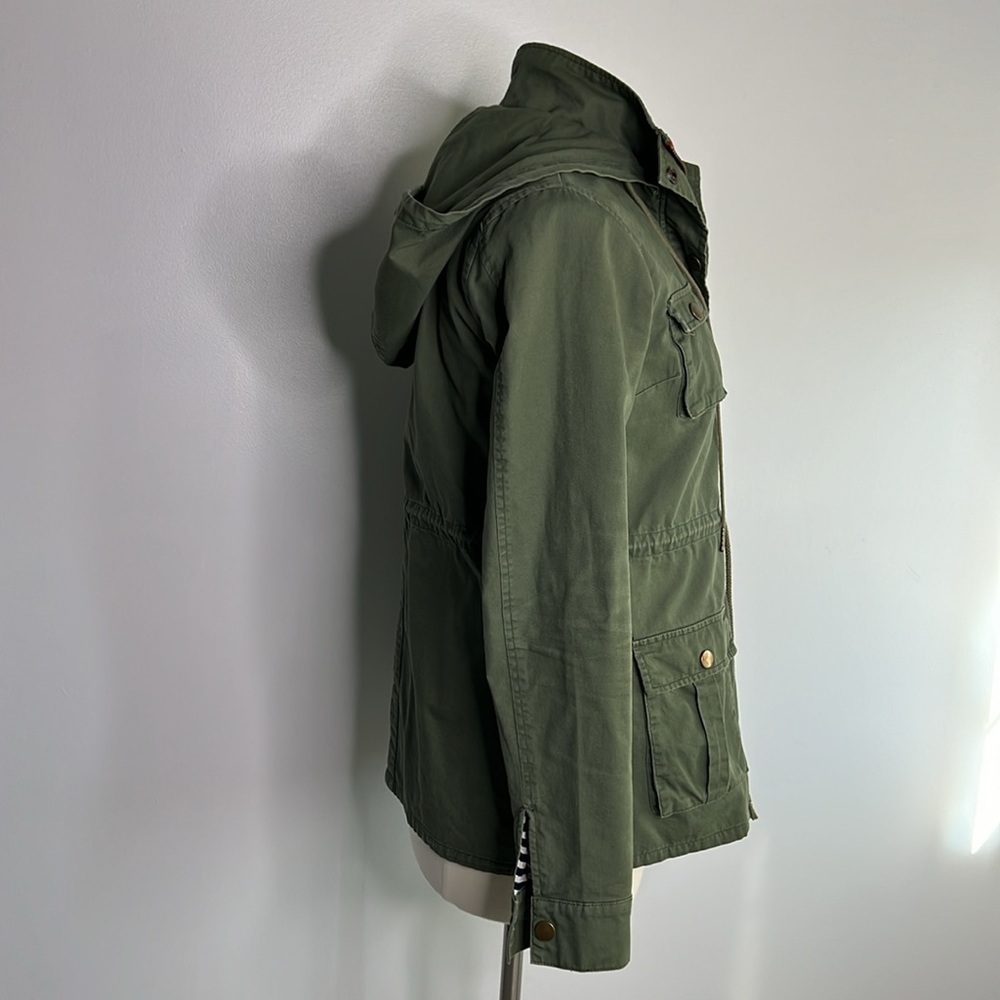 41 Hawthorn Chaplin Essential Hooded Anorak olive green utility Jacket small - Picture 7 of 15